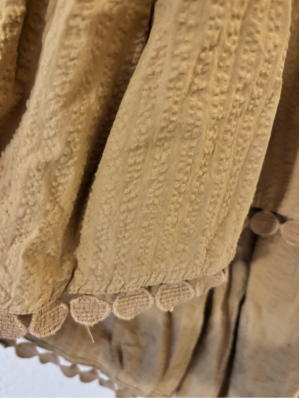 Anthropologie Maeve Mustard Seersucker Backless Tiered Maxi Dress - Picture 7 of 12